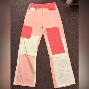 Shein pink jeans, size XS